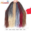 Colors 12-30inch Synthetic Box Braid Crochet Hair Extension